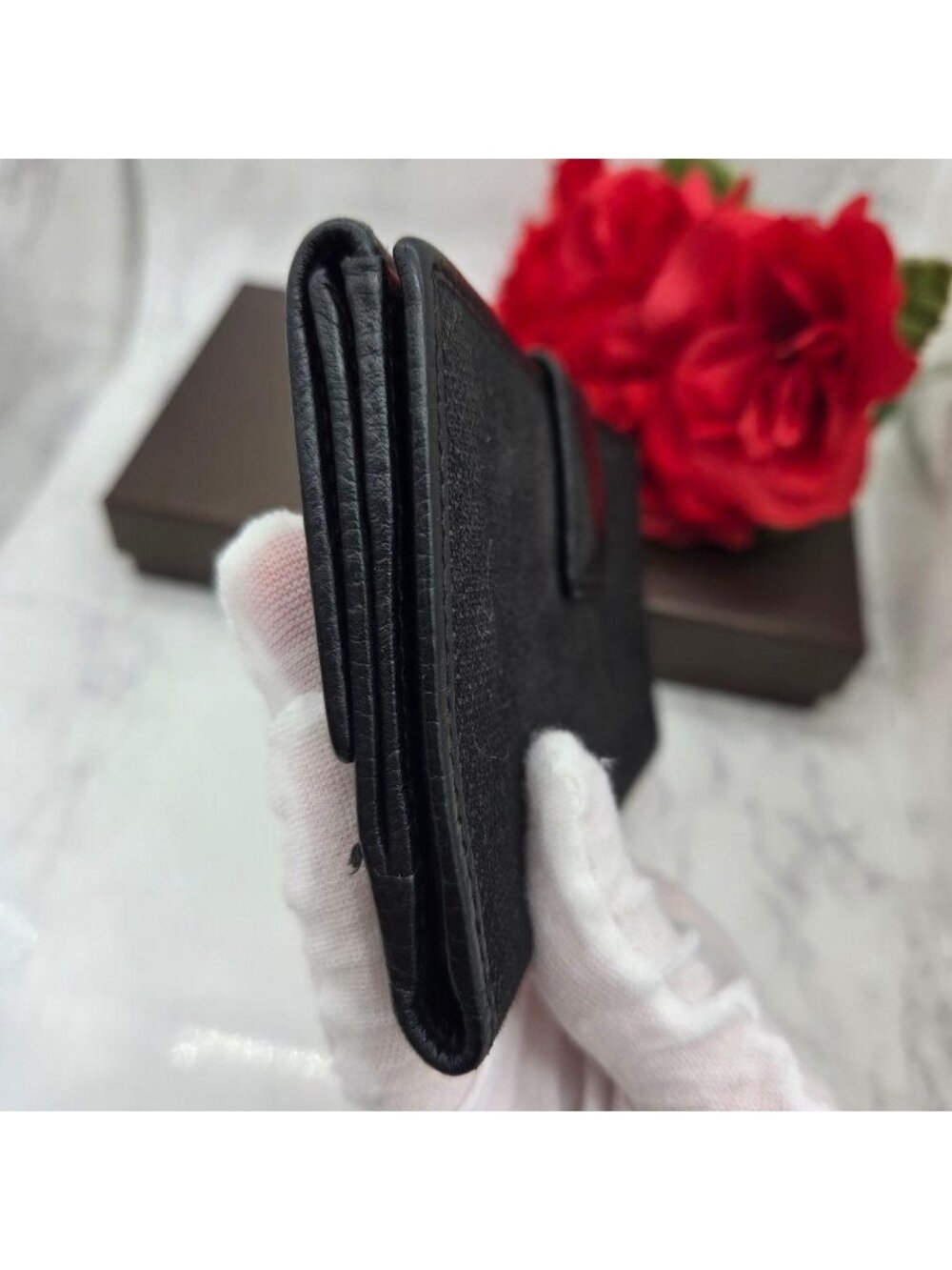 Gucci Wallet GG Canvas Leather Black - Picture 8 of 16
